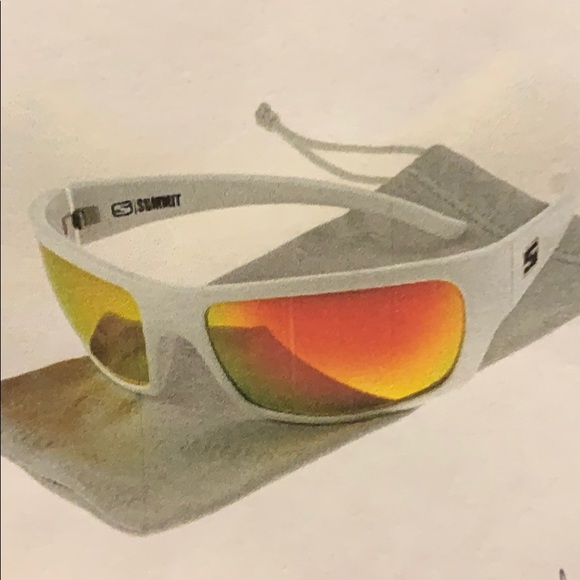 Skeleton Optics Summit Sunglasses White/Orange - Picture 2 of 5